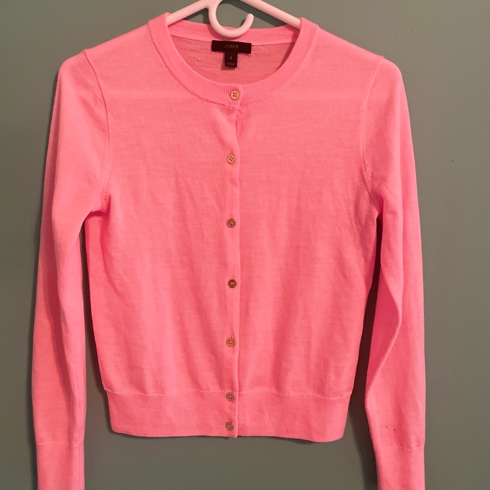 Light pink J. Crew cardigan